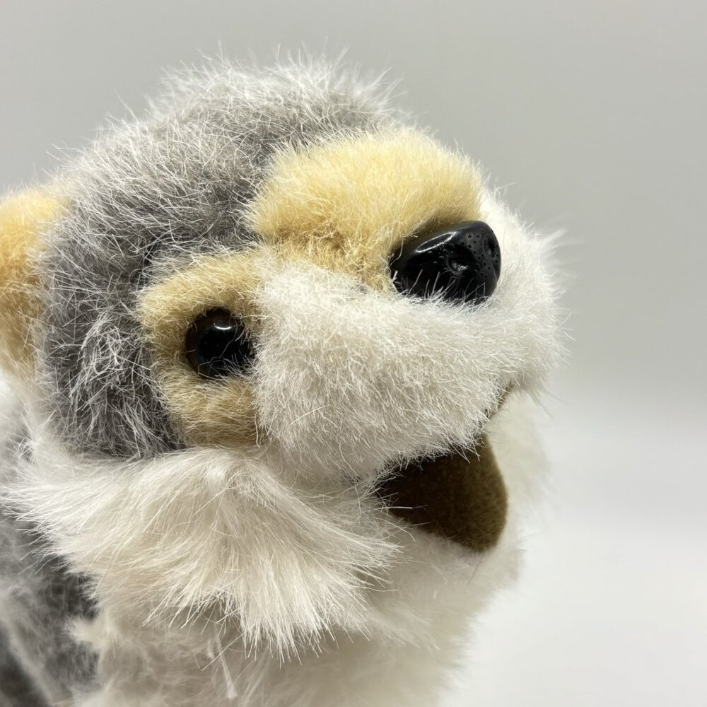 Defenders Of Wildlife Howling Wolf Pup 8” Plush Stuffed Animal Dog Puppy Gray - Picture 3 of 13